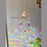 Amethyst Natural Gemstone Crystal Suncatcher