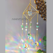 Aventurine Natural Gemstone Crystal Suncatcher