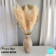 Large Pampas Grass Beige