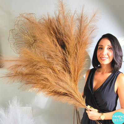 Brown Artificial Pampas Grass Large