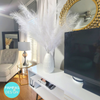 White Faux Pampas Grass Large 45&quot; Tall